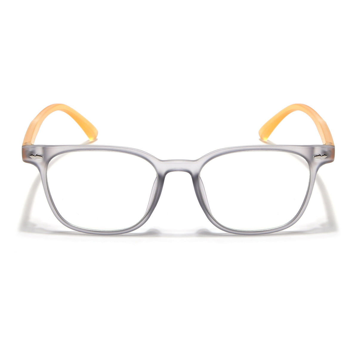 Eyejack Canment Grey Square Eyeglasses for Men & Women (CM20020FCL1861-C4)