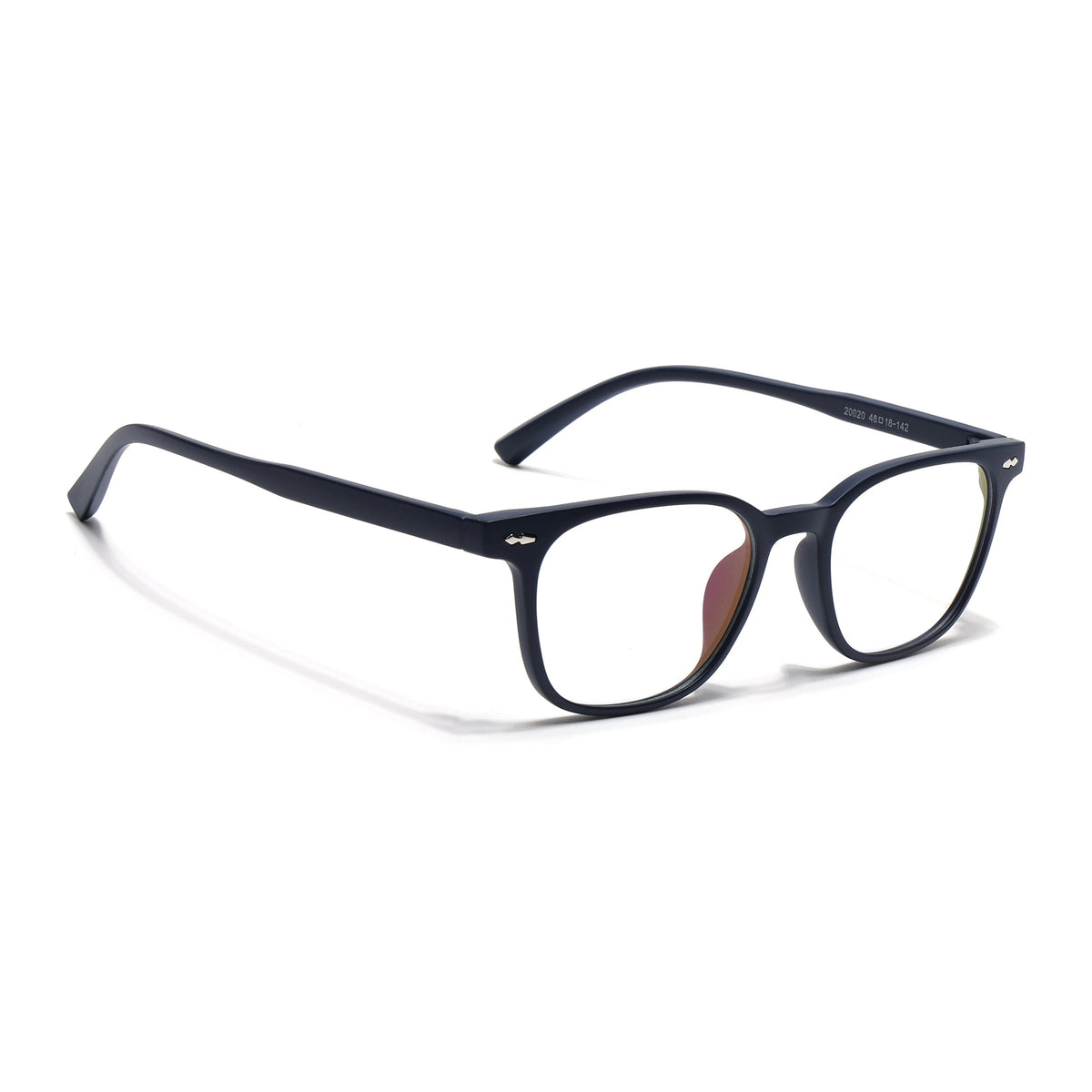 Eyejack Canment Navy Blue Square Eyeglasses for Men & Women (CM20020FCL1862-C5)