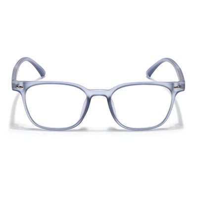 Eyejack Canment Blue Square Eyeglasses for Men & Women (CM20020FCL1864-C7)