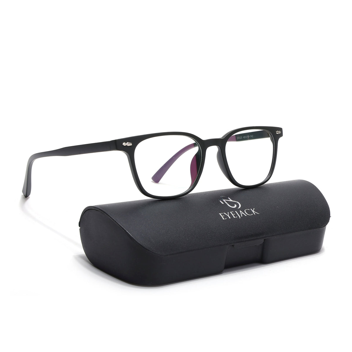Eyejack Canment Olive Square Eyeglasses for Men & Women (CM20020FCL1865-C8)