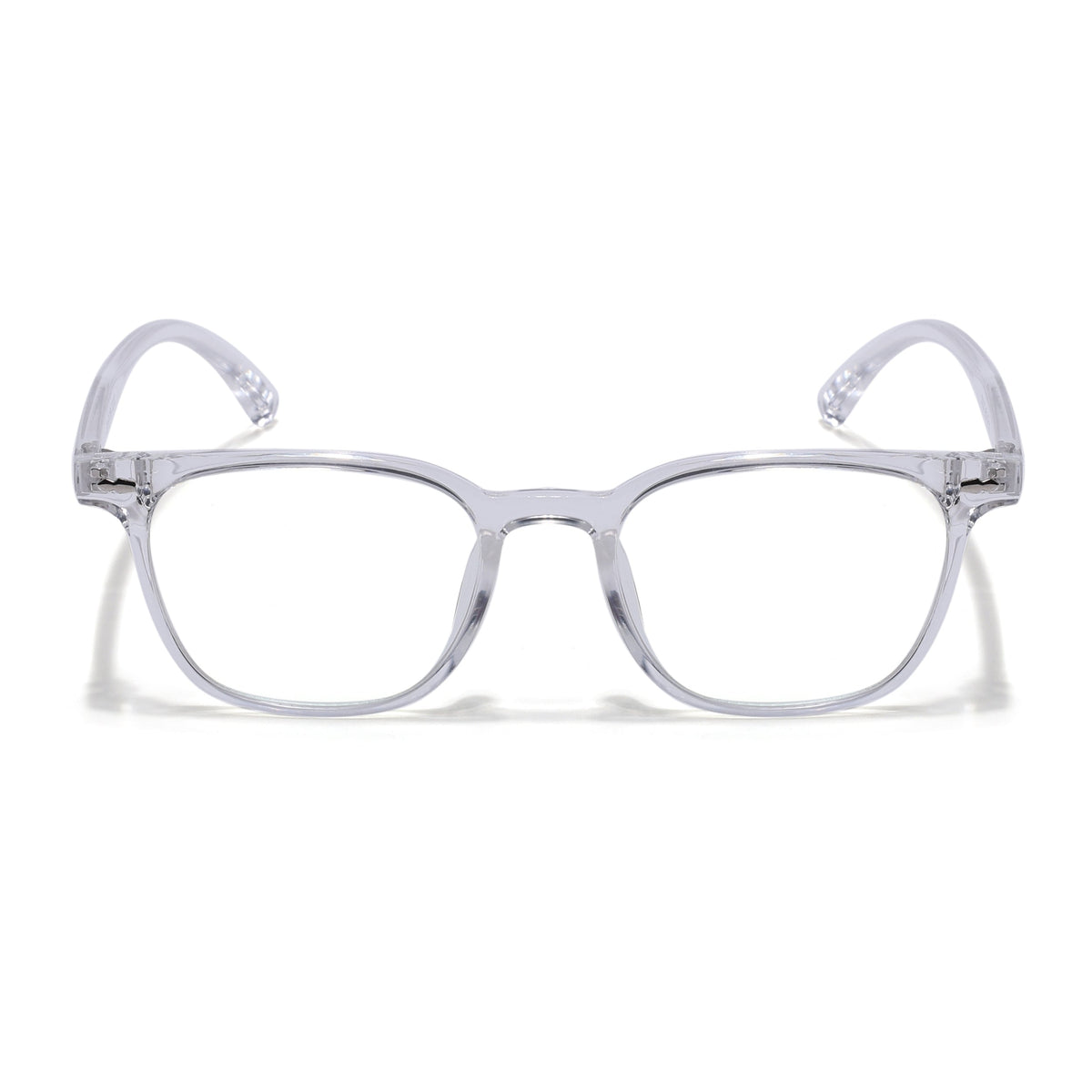 Eyejack Canment Transparent Square Eyeglasses for Men & Women (CM20020FCL1866-C9)