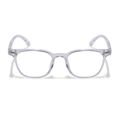 Eyejack Canment Transparent Square Eyeglasses for Men & Women (CM20020FCL1866-C9)