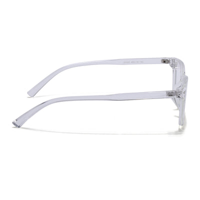 Eyejack Canment Transparent Square Eyeglasses for Men & Women (CM20020FCL1866-C9)