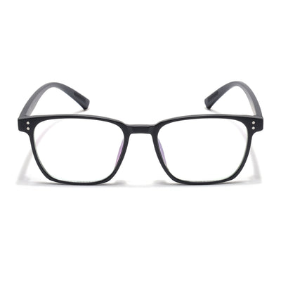 Eyejack Canment Matt Black Square Eyeglasses for Men & Women (CM20024FCL1869-C2)