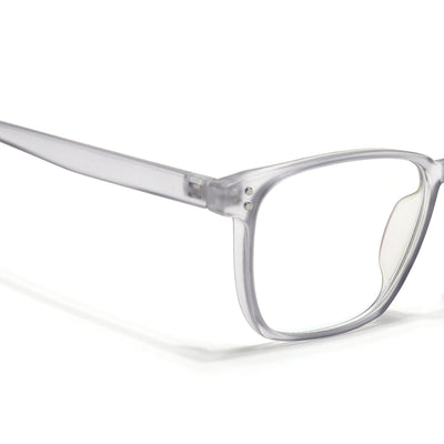 Eyejack Canment Grey Square Eyeglasses for Men & Women (CM20024FCL1870-C3)