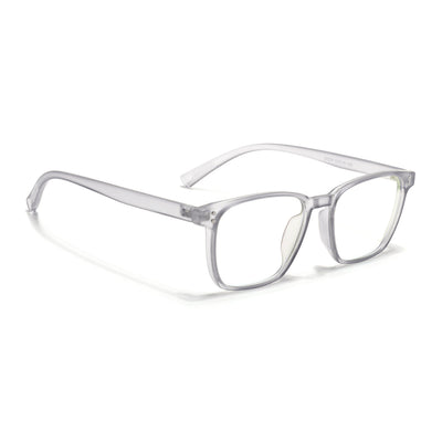 Eyejack Canment Grey Square Eyeglasses for Men & Women (CM20024FCL1870-C3)