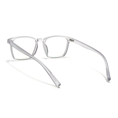 Eyejack Canment Grey Square Eyeglasses for Men & Women (CM20024FCL1870-C3)