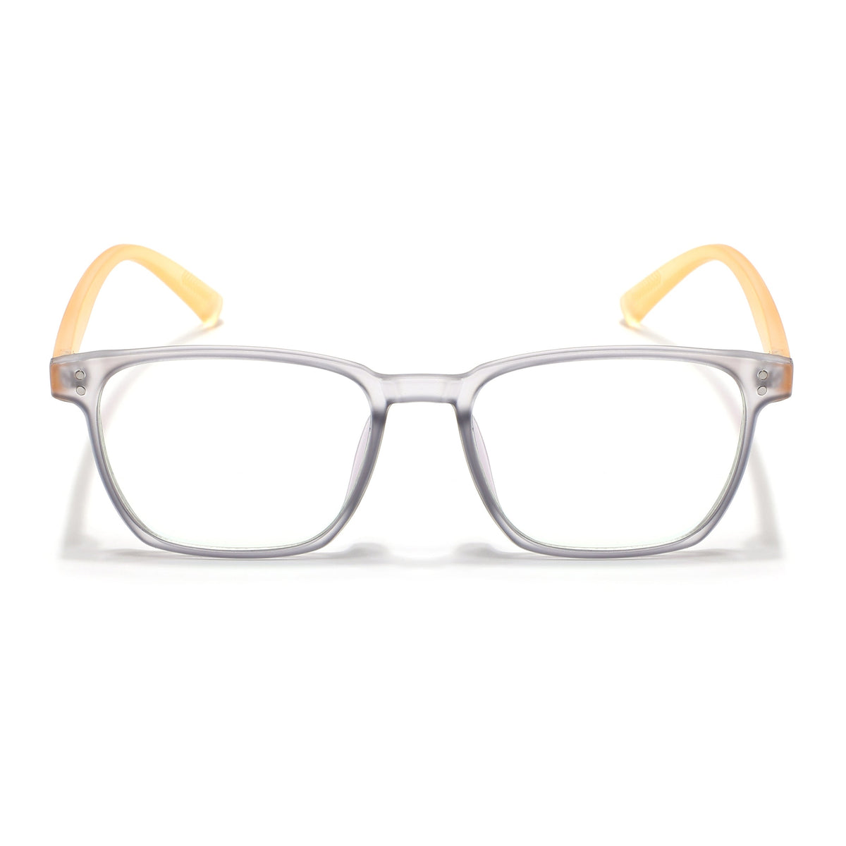 Eyejack Canment Grey Square Eyeglasses for Men & Women (CM20024FCL1871-C4)