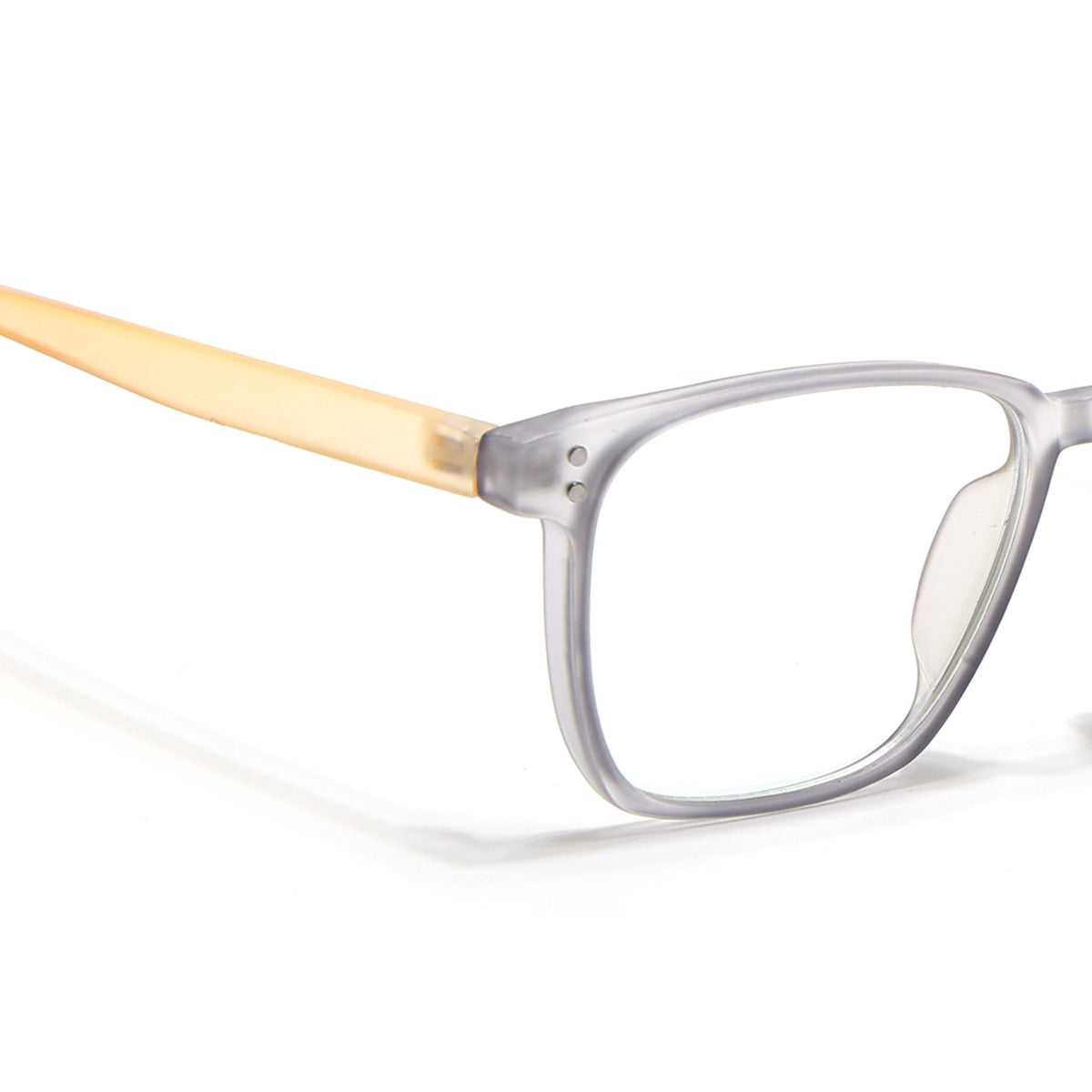 Eyejack Canment Grey Square Eyeglasses for Men & Women (CM20024FCL1871-C4)
