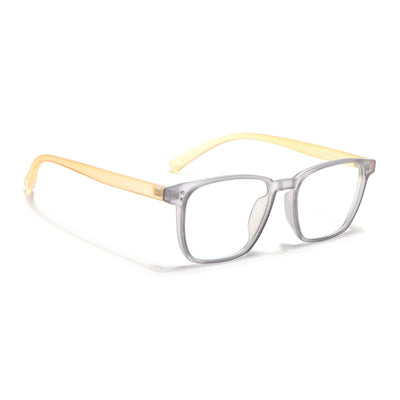 Eyejack Canment Grey Square Eyeglasses for Men & Women (CM20024FCL1871-C4)
