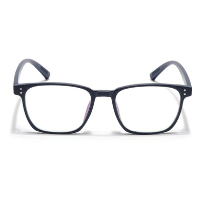 Eyejack Canment Navy Blue Square Eyeglasses for Men & Women (CM20024FCL1872-C5)