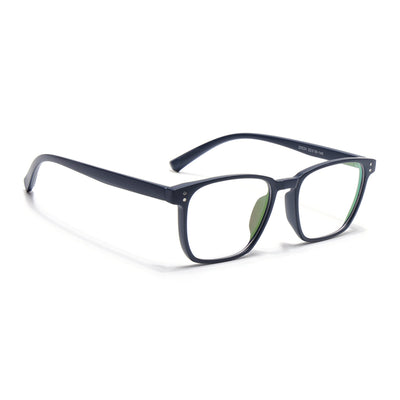 Eyejack Canment Navy Blue Square Eyeglasses for Men & Women (CM20024FCL1872-C5)