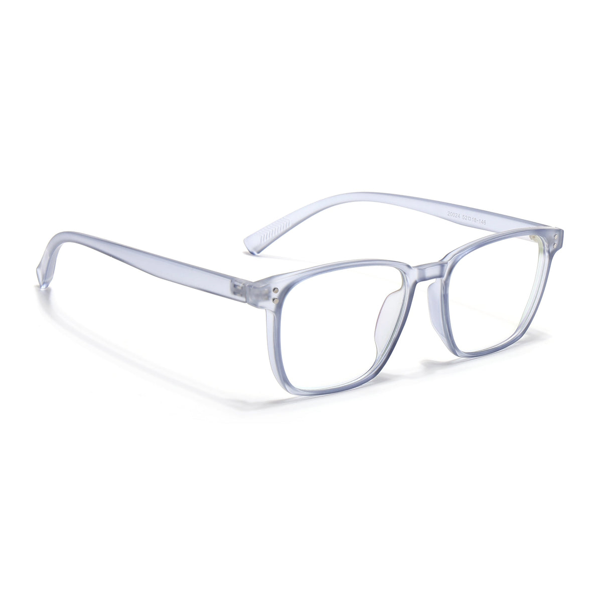 Eyejack Canment Blue Square Eyeglasses for Men & Women (CM20024FCL1874-C7)
