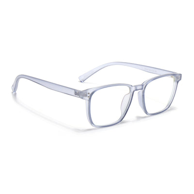 Eyejack Canment Blue Square Eyeglasses for Men & Women (CM20024FCL1874-C7)