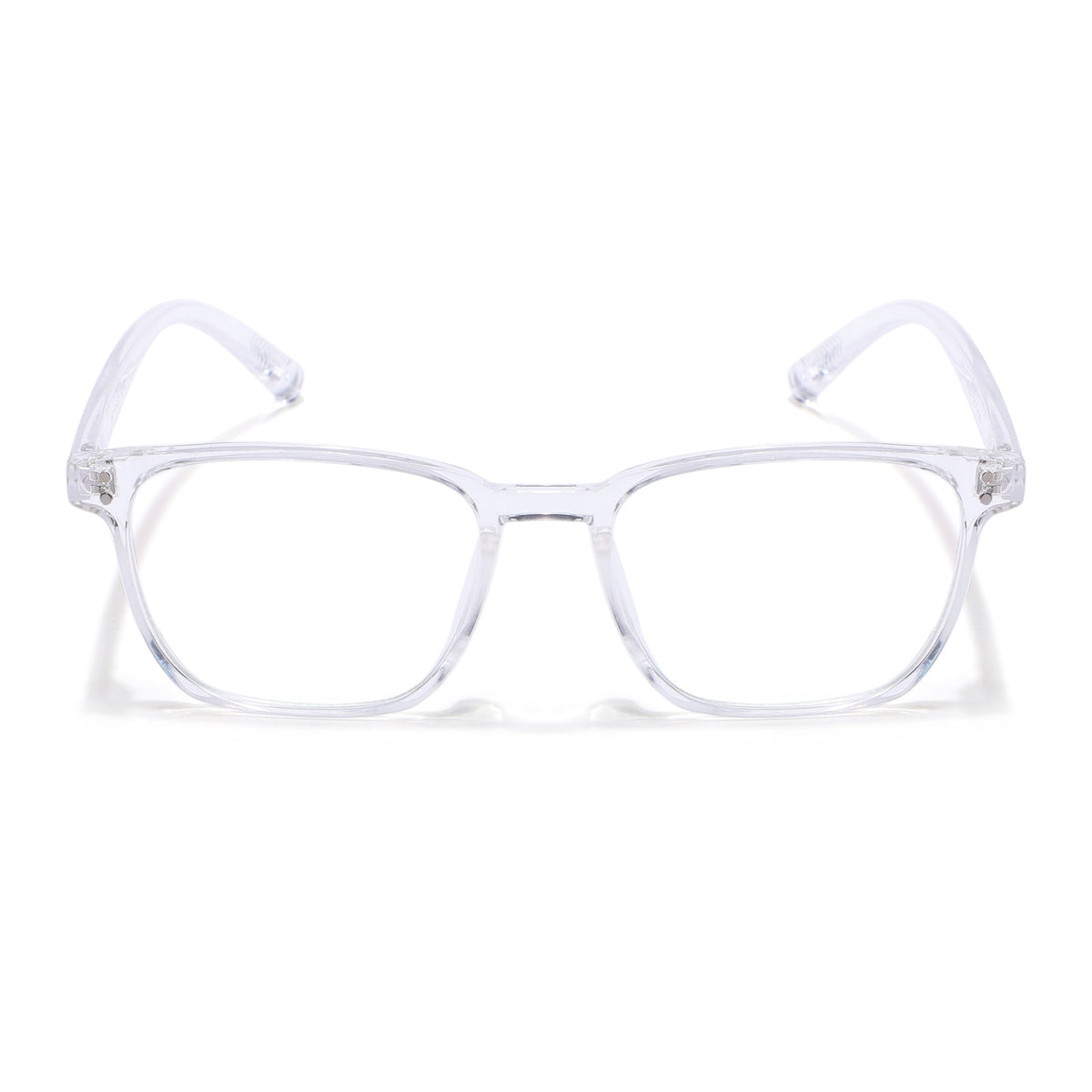 Eyejack Canment Transparent Square Eyeglasses for Men & Women (CM20024FCL1876-C9)