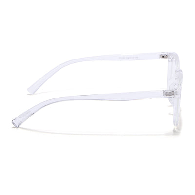 Eyejack Canment Transparent Square Eyeglasses for Men & Women (CM20024FCL1876-C9)
