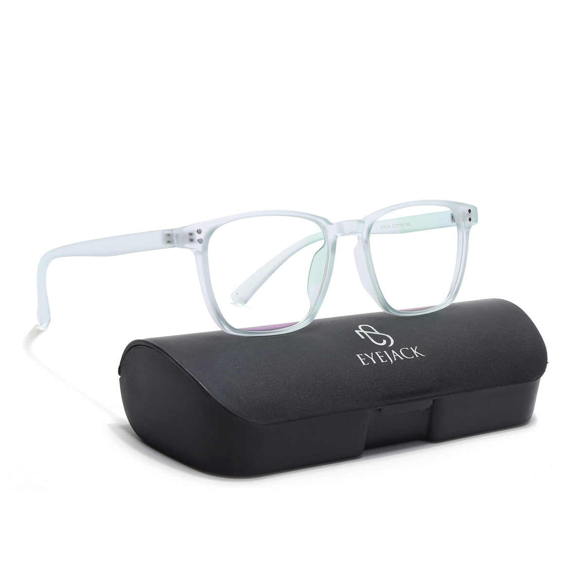 Eyejack Canment Sea Green Square Eyeglasses for Men & Women (CM20024FCL1877-C10)