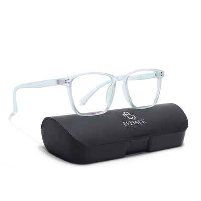 Eyejack Canment Sea Green Square Eyeglasses for Men & Women (CM20024FCL1877-C10)