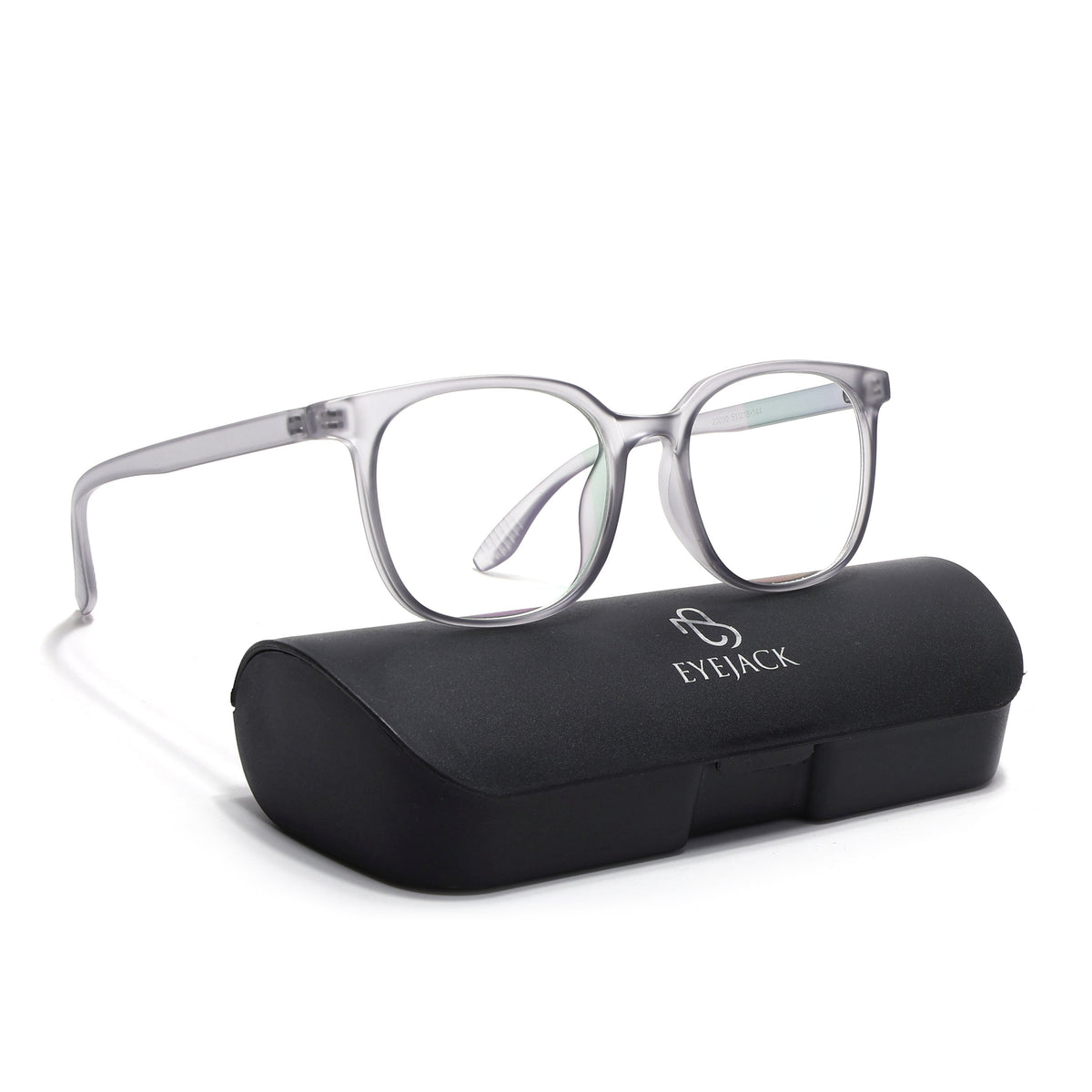 Eyejack Canment Grey Round Eyeglasses for Men & Women (CM20030FCL1880-C3)