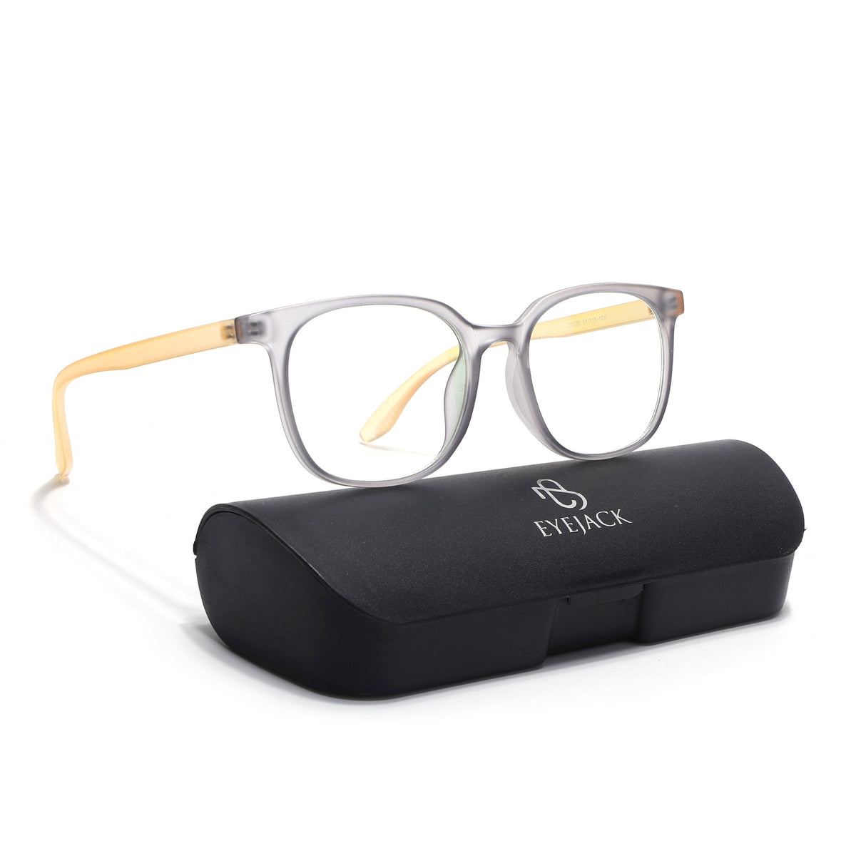 Eyejack Canment Grey Round Eyeglasses for Men & Women (CM20030FCL1881-C4)