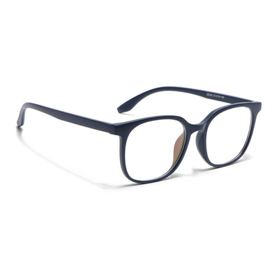 Eyejack Canment Navy Blue Round Eyeglasses for Men & Women (CM20030FCL1882-C5)