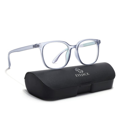 Eyejack Canment Blue Round Eyeglasses for Men & Women (CM20030FCL1884-C7)
