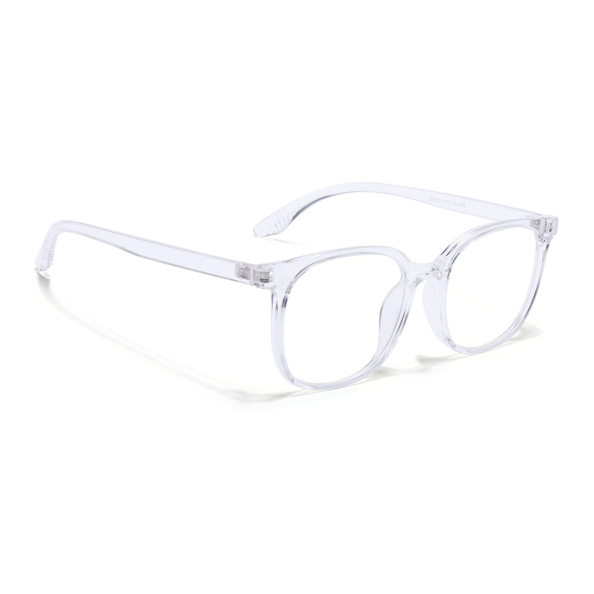 Eyejack Canment Transparent Round Eyeglasses for Men & Women (CM20030FCL1886-C9)