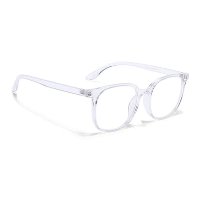 Eyejack Canment Transparent Round Eyeglasses for Men & Women (CM20030FCL1886-C9)