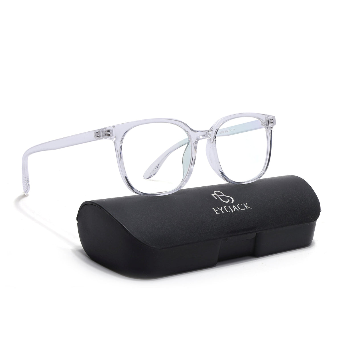 Eyejack Canment Transparent Round Eyeglasses for Men & Women (CM20030FCL1886-C9)