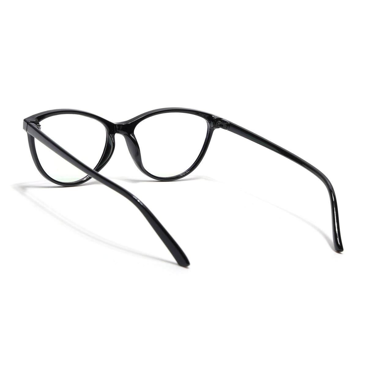 Eyejack Canment Black Cateye Eyeglasses for Women (CM2363FCL1766-C1)