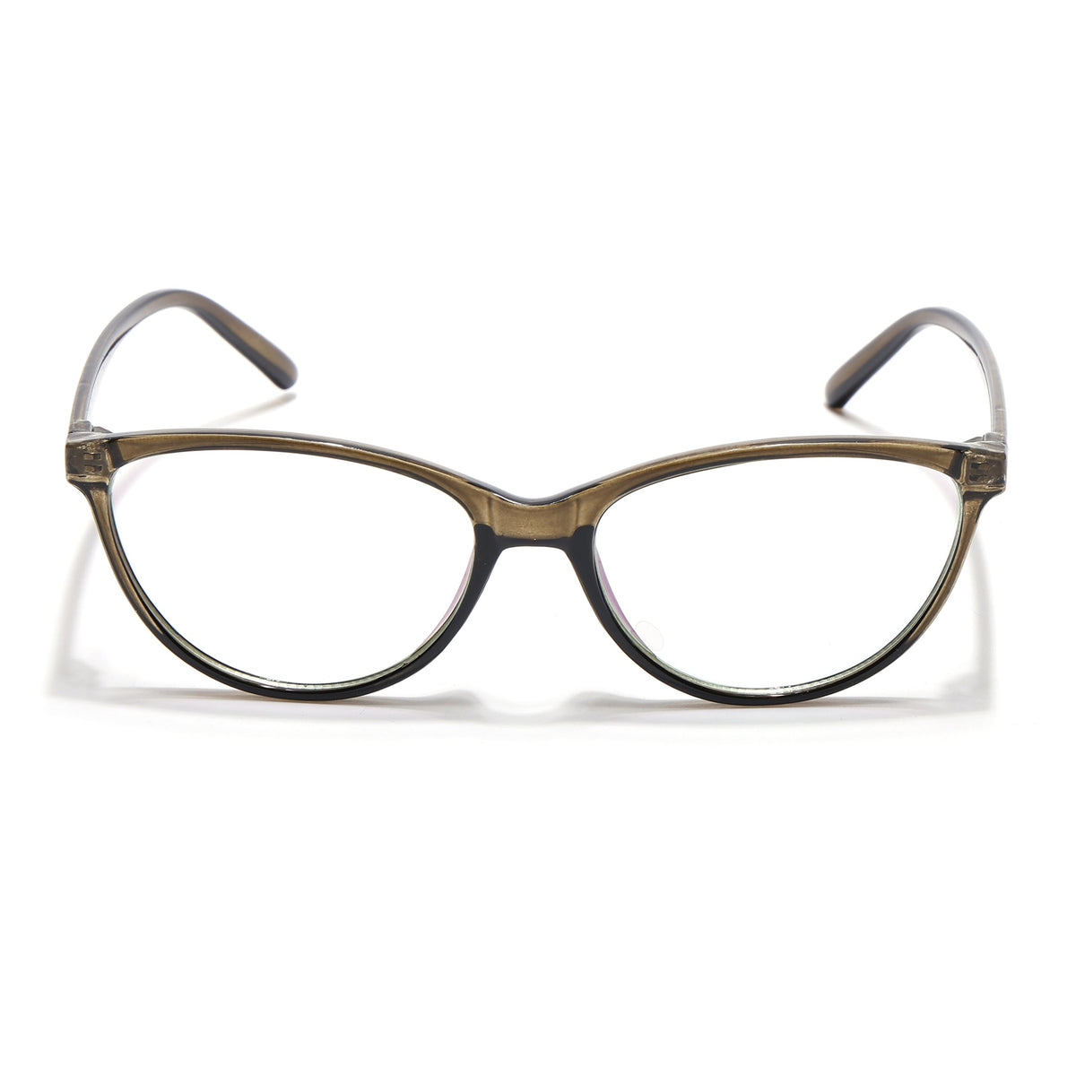 Eyejack Canment Olive Cateye Eyeglasses for Women (CM2363FCL1768-C3)