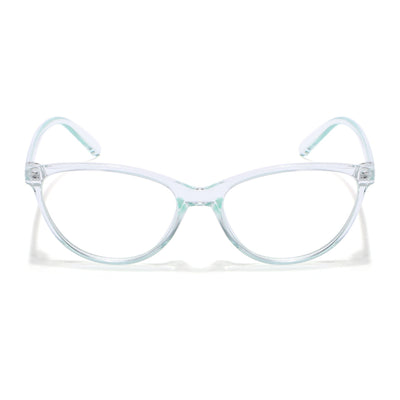 Eyejack Canment Sea Green Cateye Eyeglasses for Women (CM2363FCL1769-C4)