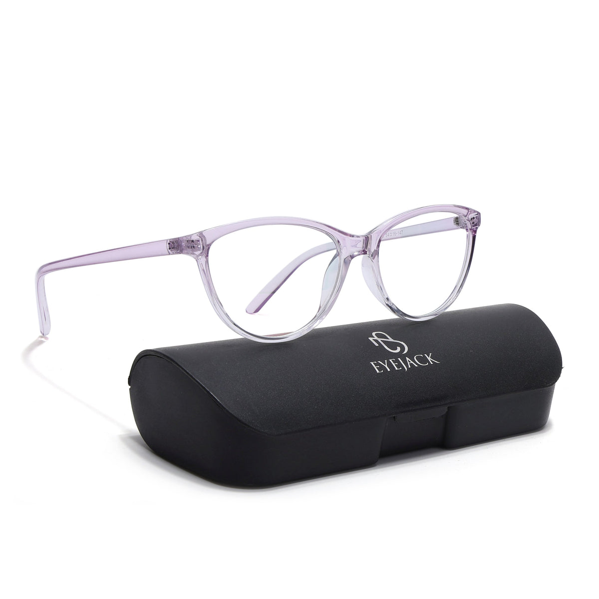 Eyejack Canment Light Purple Cateye Eyeglasses for Women (CM2363FCL1771-C6)