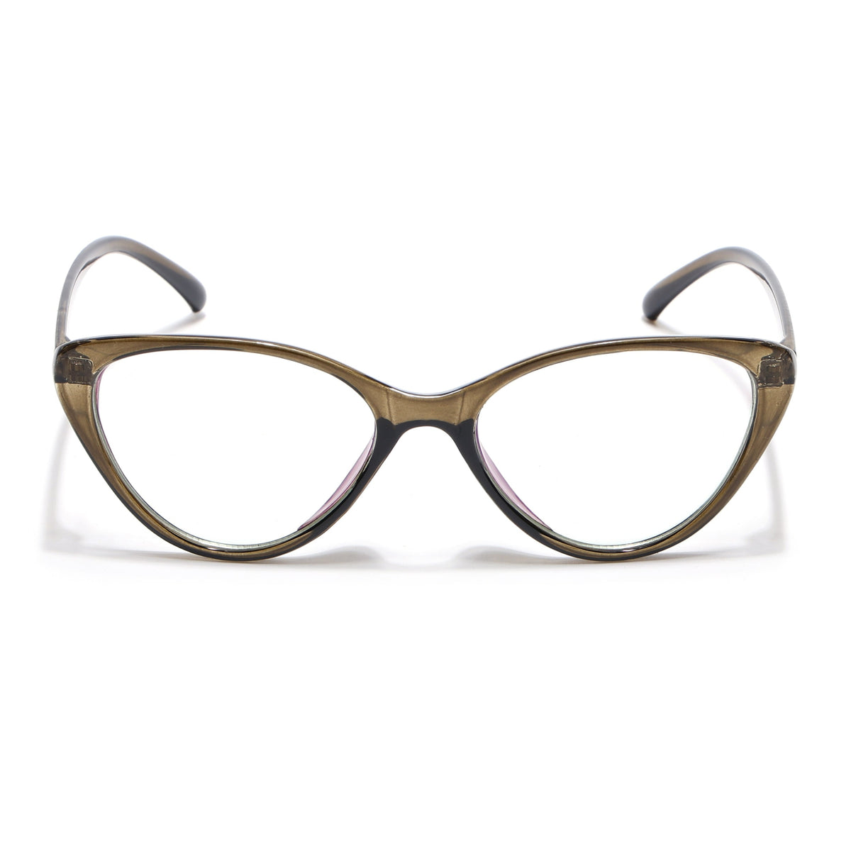 Eyejack Canment Olive Cateye Eyeglasses for Women (CM2383FCL1776-C3)