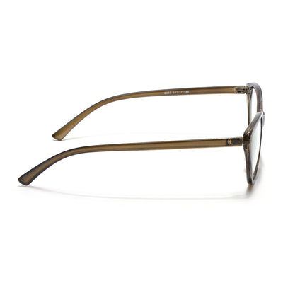 Eyejack Canment Olive Cateye Eyeglasses for Women (CM2383FCL1776-C3)