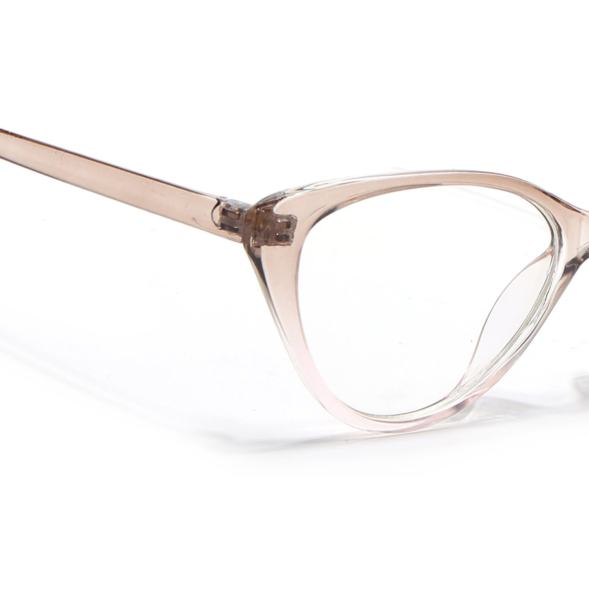 Eyejack Canment Brown & Clear Cateye Eyeglasses for Women (CM2383FCL1781-C8)