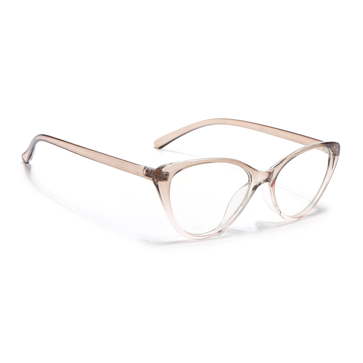 Eyejack Canment Brown & Clear Cateye Eyeglasses for Women (CM2383FCL1781-C8)