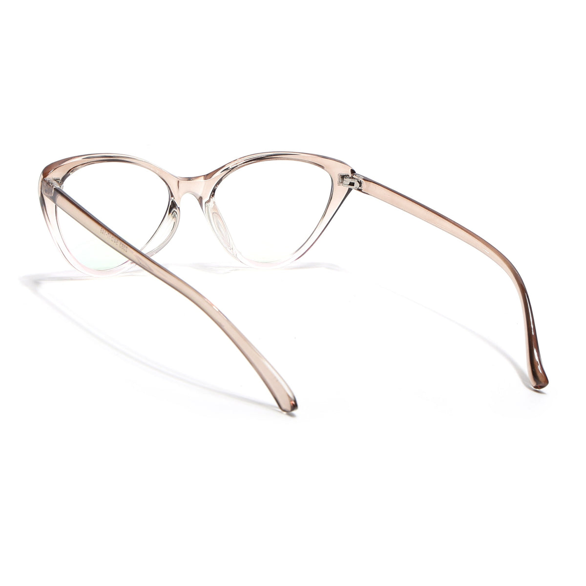 Eyejack Canment Brown & Clear Cateye Eyeglasses for Women (CM2383FCL1781-C8)