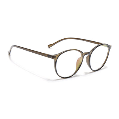 Eyejack Canment Olive Round Eyeglasses for Women (CM2439FCL1784-C3)