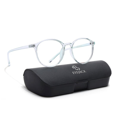 Eyejack Canment Sea Green Round Eyeglasses for Women (CM2439FCL1785-C4)