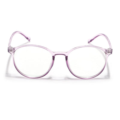 Eyejack Canment Purple Round Eyeglasses for Women (CM2439FCL1786-C5)