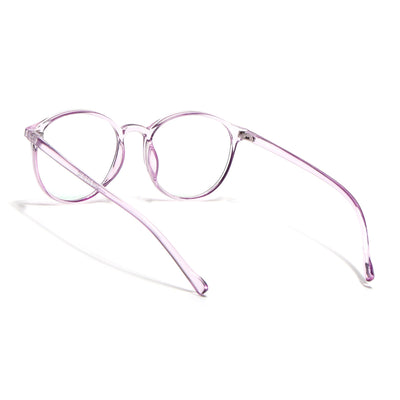 Eyejack Canment Purple Round Eyeglasses for Women (CM2439FCL1786-C5)
