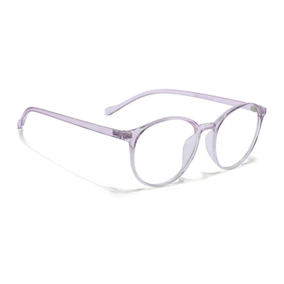 Eyejack Canment Light Purple Round Eyeglasses for Women (CM2439FCL1787-C6)