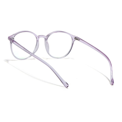 Eyejack Canment Light Purple Round Eyeglasses for Women (CM2439FCL1787-C6)