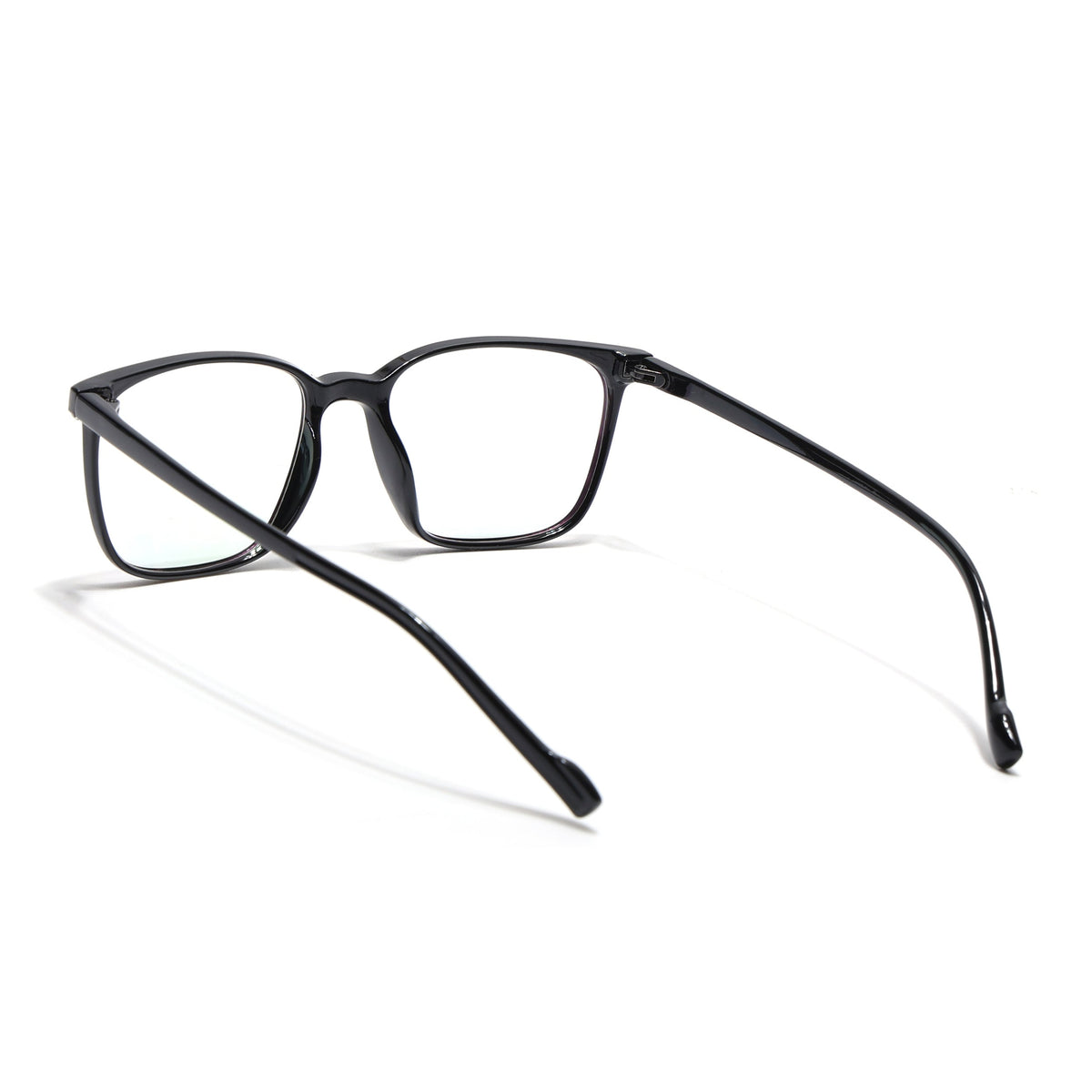 Eyejack Canment Shine Black Square Eyeglasses for Men & Women (CM2475FCL1790-C1)