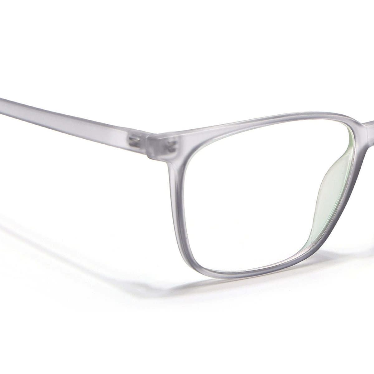 Eyejack Canment Grey Square Eyeglasses for Men & Women (CM2475FCL1792-C3)