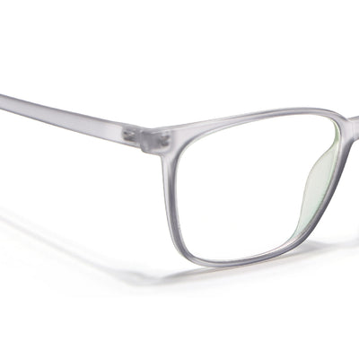 Eyejack Canment Grey Square Eyeglasses for Men & Women (CM2475FCL1792-C3)