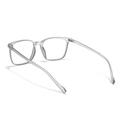 Eyejack Canment Grey Square Eyeglasses for Men & Women (CM2475FCL1792-C3)