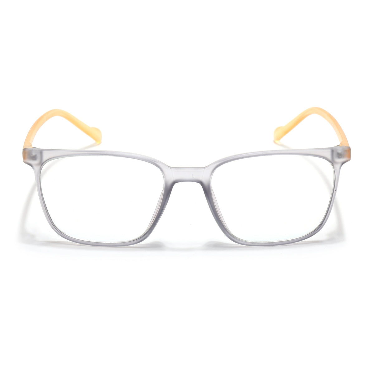 Eyejack Canment Grey Square Eyeglasses for Men & Women (CM2475FCL1793-C4)