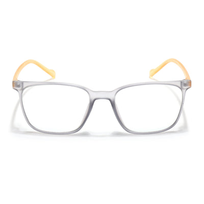 Eyejack Canment Grey Square Eyeglasses for Men & Women (CM2475FCL1793-C4)